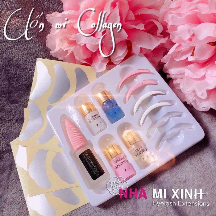 Không gian trưng bày phụ liệu nối mi tại Nhã Mi Xinh - Ảnh 1