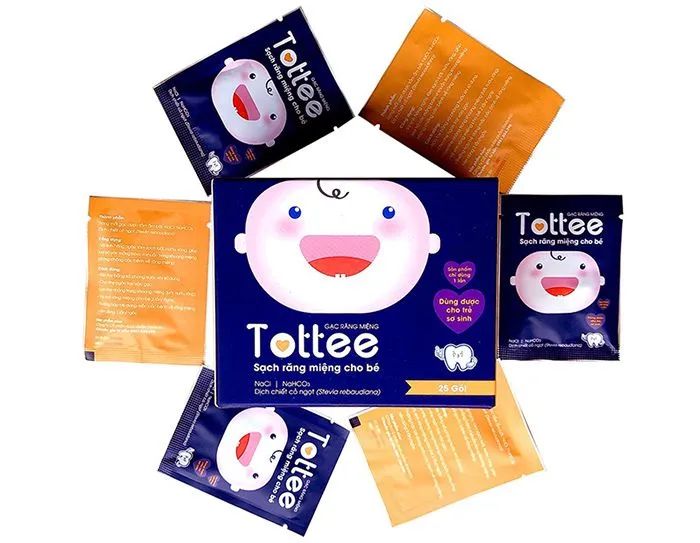 Hình ảnh gạc răng miệng Tottee - Sản phẩm chăm sóc răng miệng cho bé