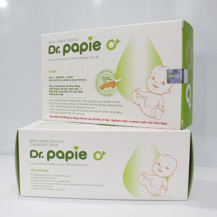Hình ảnh gạc răng miệng Dr.Papie - Thiết kế thông minh, chất lượng vượt trội