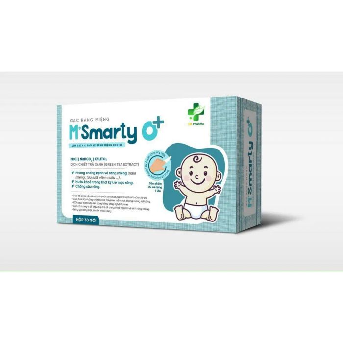 Hình ảnh thực tế gạc M'Smarty - Giải pháp vệ sinh toàn diện