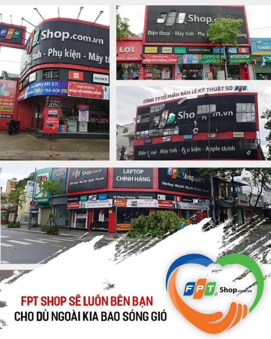 Không gian trưng bày hiện đại tại FPT Shop Quảng Trị