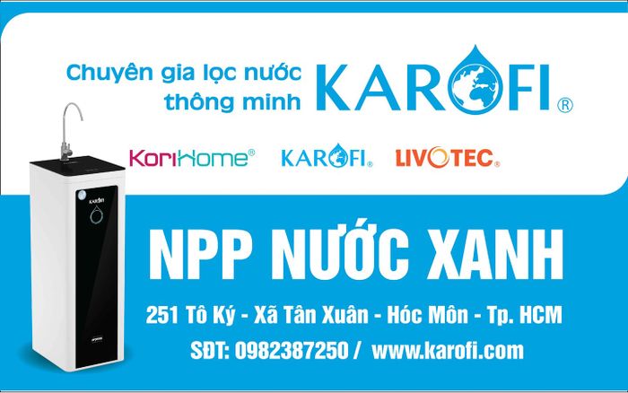 Hình ảnh Máy lọc nước Karofi Nước Xanh số 1