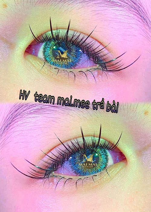 Hình ảnh thành phẩm nối mi tại Mai Beauty Lash
