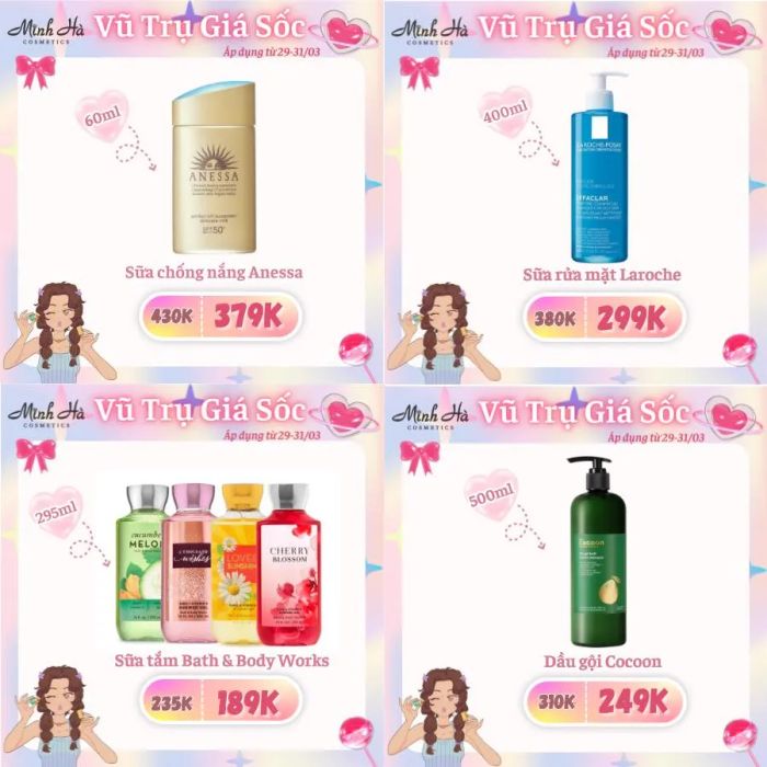 Hình ảnh không gian mua sắm tại Minh Hà Cosmetics