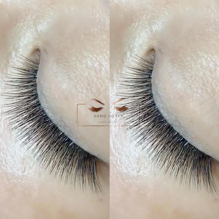 Thành phẩm nối mi đạt chuẩn quốc tế tại Đặng Thu Huyền Eyelash