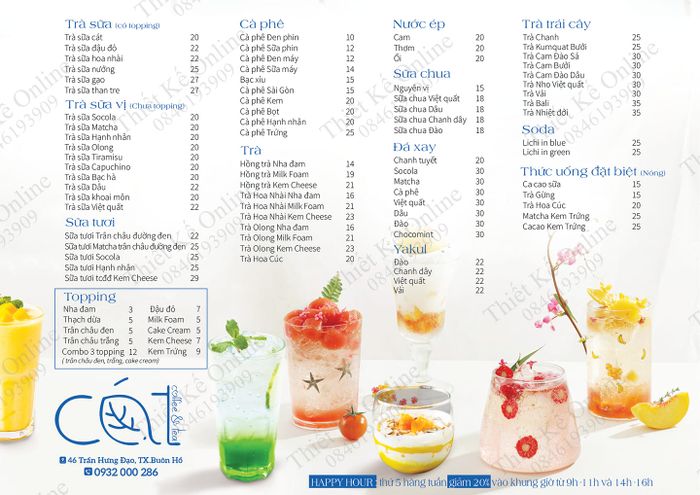Không gian ấm cúng tại Cát Coffee & Tea
