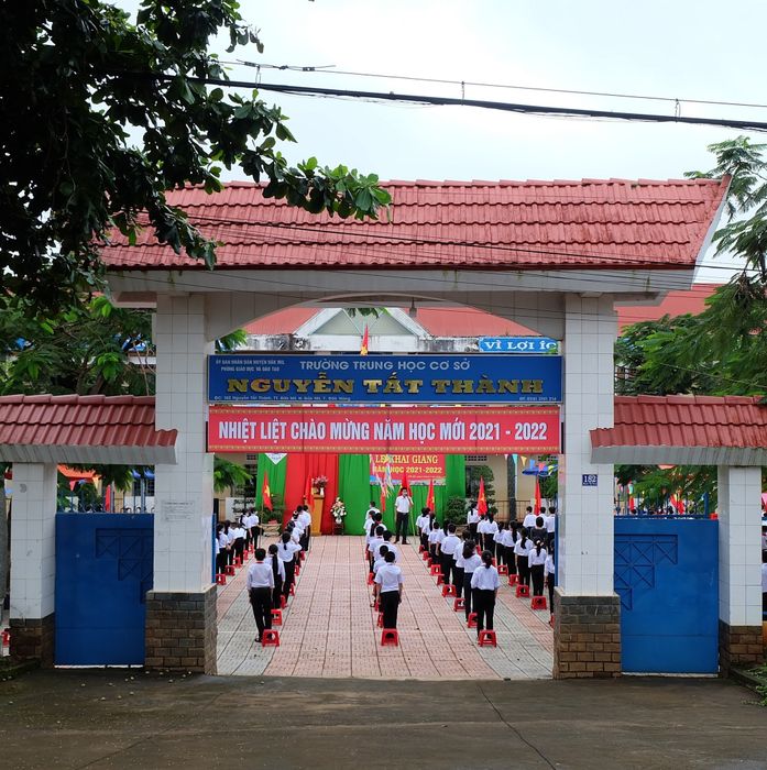 Cơ sở vật chất khang trang tại Trường THCS Nguyễn Tất Thành