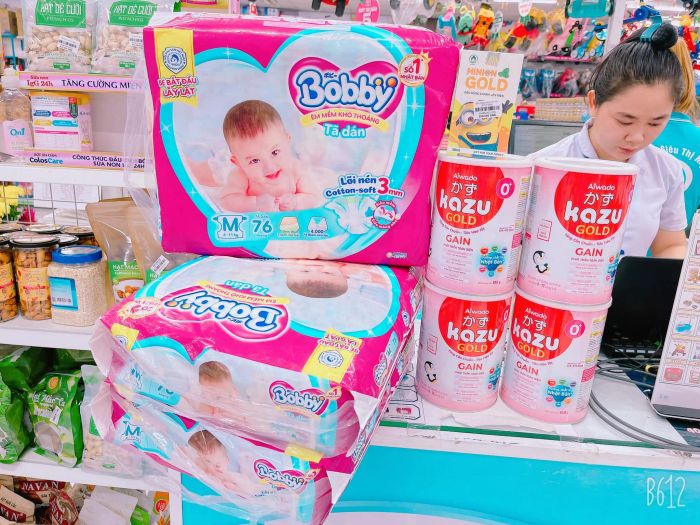 Không gian mua sắm hiện đại tại Siêu thị mẹ và bé Jerry