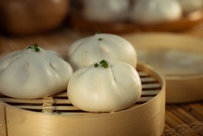 Bánh bao thơm ngon kèm thức uống tại BonPas