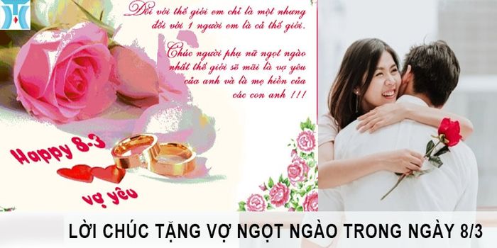 Hình ảnh lời chúc 8/3 ý nghĩa dành tặng vợ yêu (phần 2)