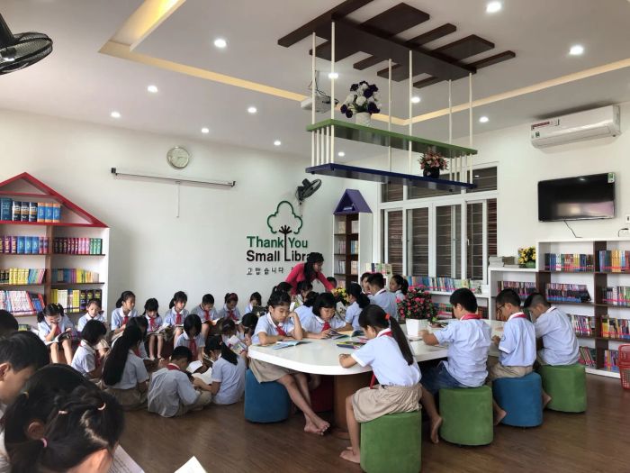 Hình ảnh sinh động về cơ sở vật chất hiện đại tại Trường Tiểu học Kiến Hưng