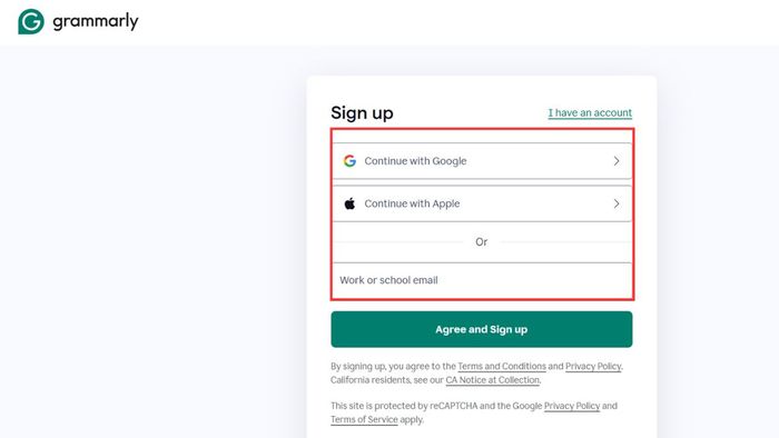 Quy trình đăng ký Grammarly Premium - Bước thứ hai