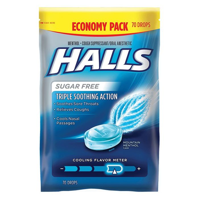 Hình ảnh kẹo ngậm trị ho Halls