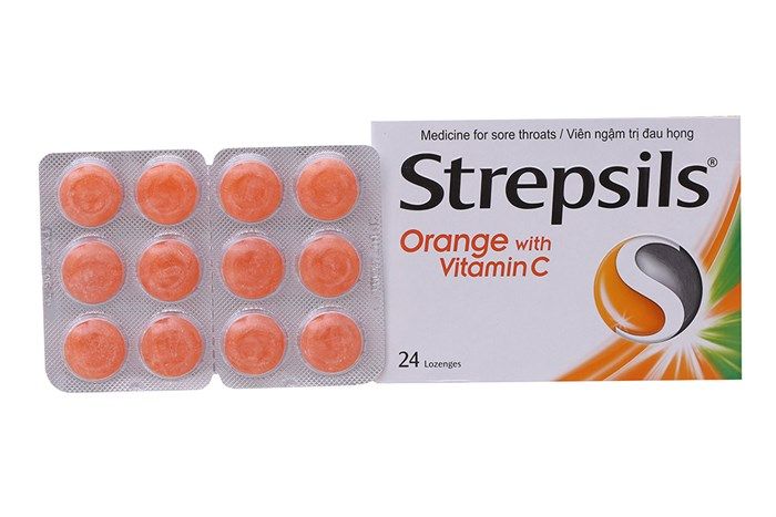 Hình ảnh kẹo ngậm trị ho Strepsils Original