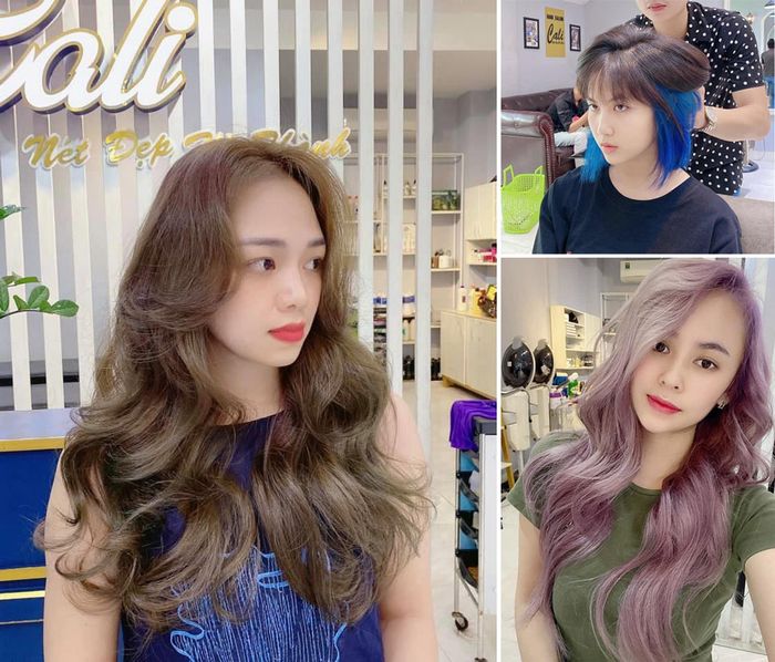 Hình ảnh tác phẩm nhuộm tóc đầy nghệ thuật tại Hair Salon CALI