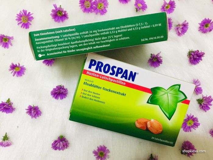 Hình ảnh viên ngậm giảm ho Prospan