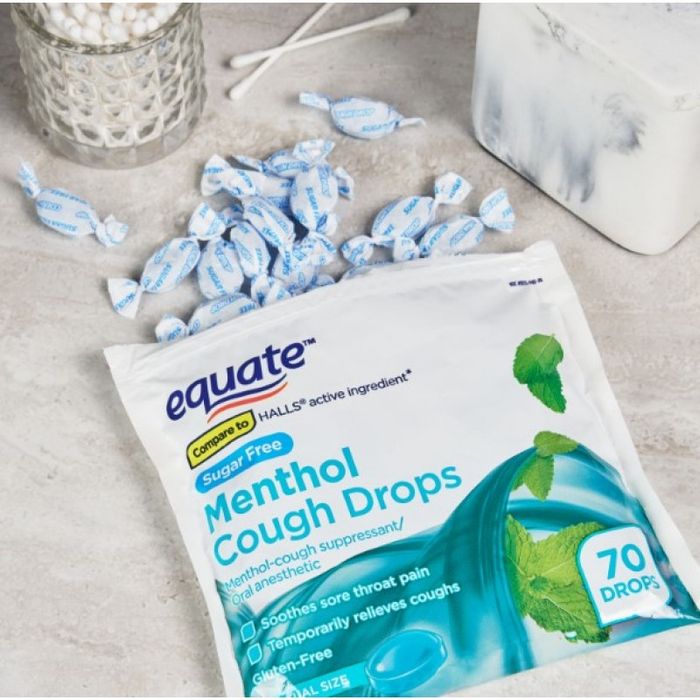Hình ảnh kẹo ngậm trị ho không đường Equate Sugar Free Menthol