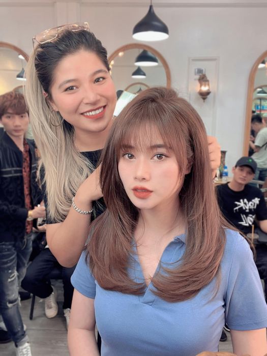 Hình ảnh tác phẩm nhuộm tóc ấn tượng tại Hair Salon Hiền Nguyễn