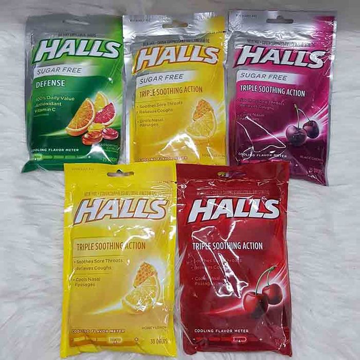 Hình ảnh kẹo ngậm trị ho Halls