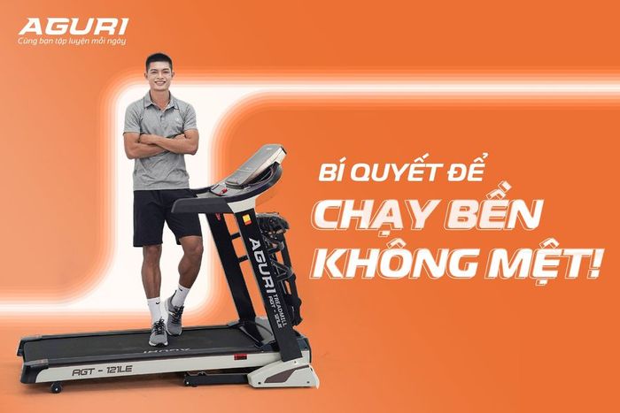 Máy chạy bộ Aguri - Thiết kế hiện đại, tính năng vượt trội