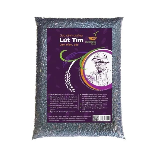 Gạo Dinh Dưỡng Lứt Tím ThaiBinh Seed - Bao bì cao cấp