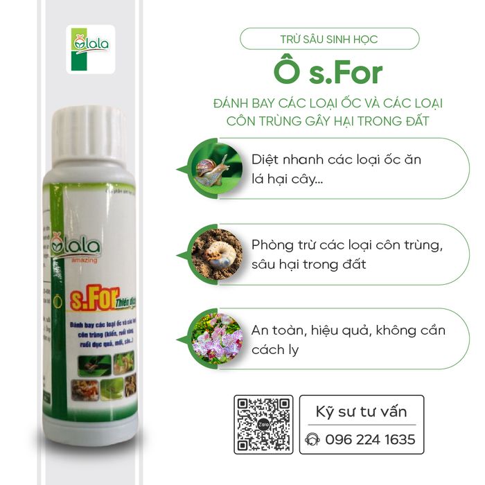 Thuốc diệt ốc sên sinh học, diệt ốc cạn – s.For (ảnh 1)