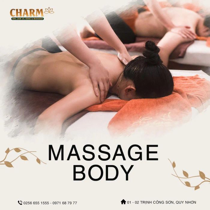 Không gian sang trọng và ấm cúng tại Charm Spa & Massage