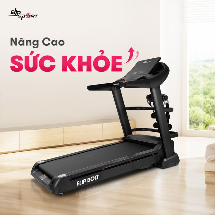 Máy chạy bộ Elipsport - Thiết kế mạnh mẽ và tinh tế cho mọi không gian tập luyện