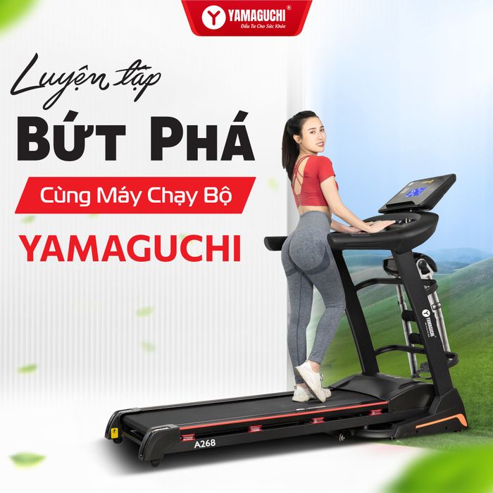 Máy chạy bộ điện Yamaguchi - Thiết kế thanh lịch, hiệu suất cao