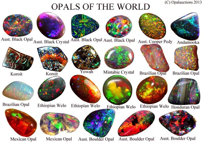Opal - Bữa tiệc sắc màu của tự nhiên trong lòng một viên đá