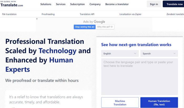 Translate.com hình ảnh 1