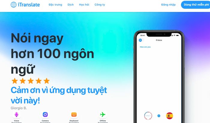iTranslate hình ảnh 1