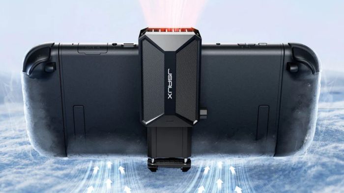 Quạt tản nhiệt Jsaux được thiết kế để kết nối trực tiếp với mặt sau của Switch 2 thông qua cổng USB-C