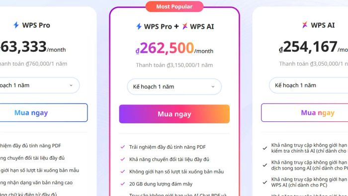 Đánh giá sự khác biệt về chi phí giữa WPS Office và Microsoft Office