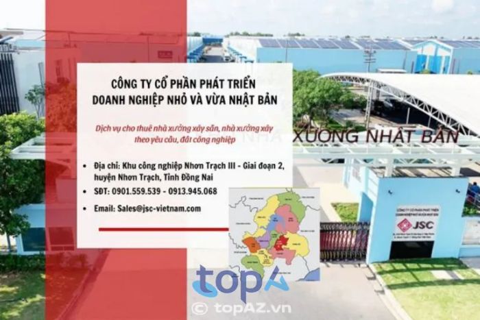 JSC Việt Nam chuyên cung cấp các nhà xưởng xây sẵn cho thuê tại khu vực Nhơn Trạch