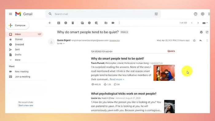 Những giá trị nổi bật từ Quora Digest