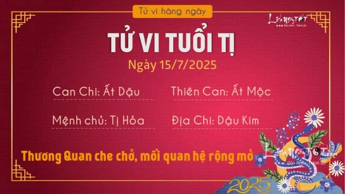 6 Du doan van menh 15-7-2025 - Ty