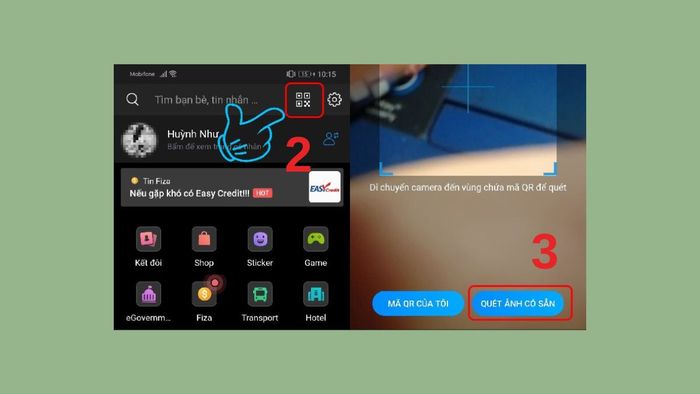 Hướng dẫn kiểm tra mật khẩu WiFi bằng QR code trên Android - Thực hiện bước 2