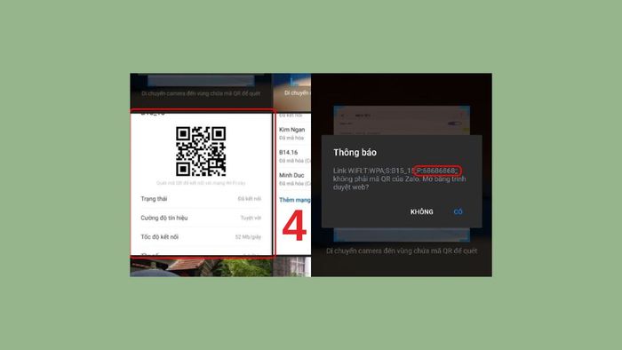 Tra cứu mật khẩu WiFi thông qua mã QR trên Android - Bước cuối cùng