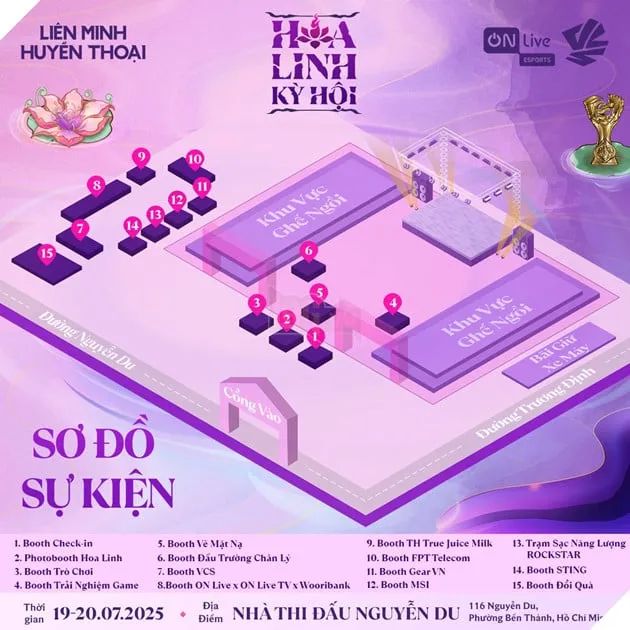 Bản đồ chi tiết sự kiện Offline Hoa Linh Kỳ Hội