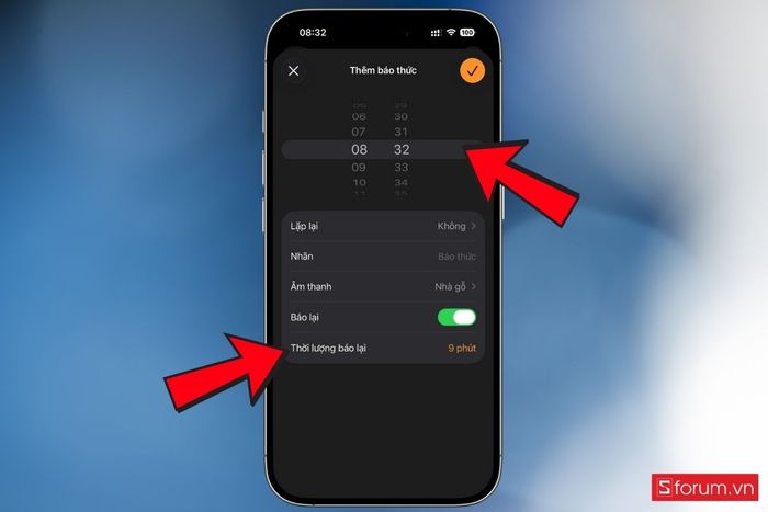 hướng dẫn hoãn báo thức iOS 26 4