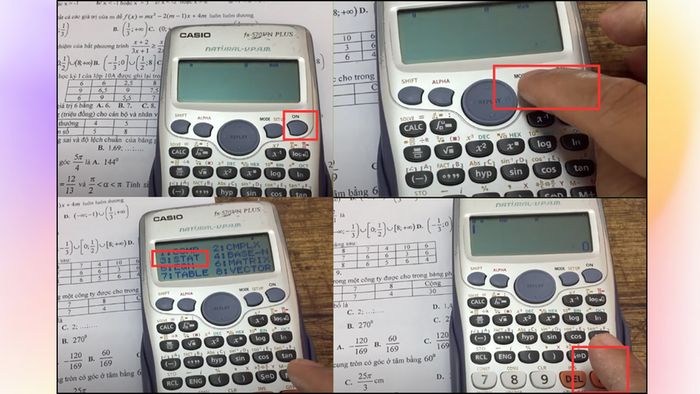 Hướng dẫn thao tác tính phương sai trên Casio 570 - Bước khởi đầu