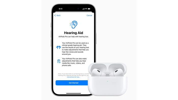 Tại thị trường Việt Nam, chủ nhân AirPods Pro 2 giờ đây có thể trải nghiệm công cụ đánh giá khả năng nghe tiên tiến. Hình ảnh: Apple.com