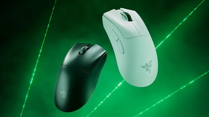 Trọng lượng cực nhẹ là điểm nhấn của DeathAdder V4 Pro với 56g cho phiên bản đen và 57g cho phiên bản trắng