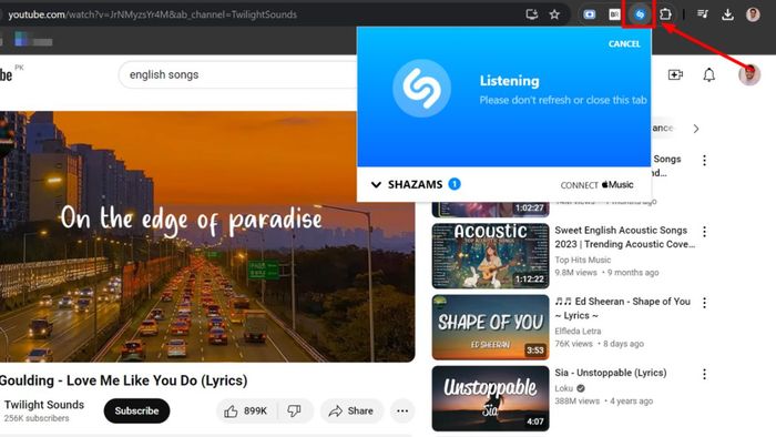 Hướng dẫn sử dụng Shazam Extension Chrome cực kỳ đơn giản