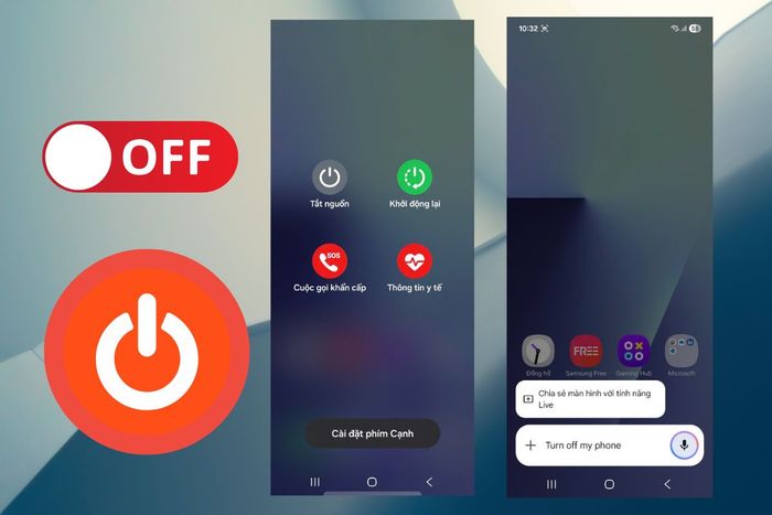 Hình minh họa cách tắt nguồn Galaxy Z Flip 7 siêu tốc