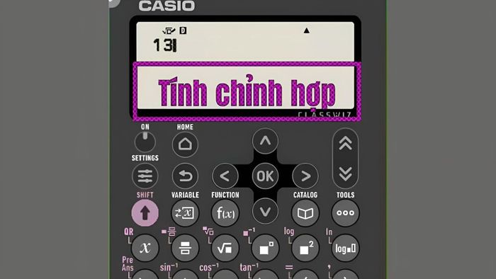 Hướng dẫn thực hiện bước đầu tiên tính chỉnh hợp trên Casio 880
