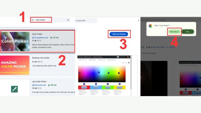 Chi tiết cách tải và cài đặt Color Picker Extension trên máy tính