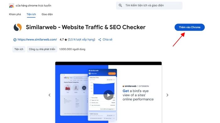 Hướng dẫn cài đặt Similarweb Extension Chrome - Phần 2