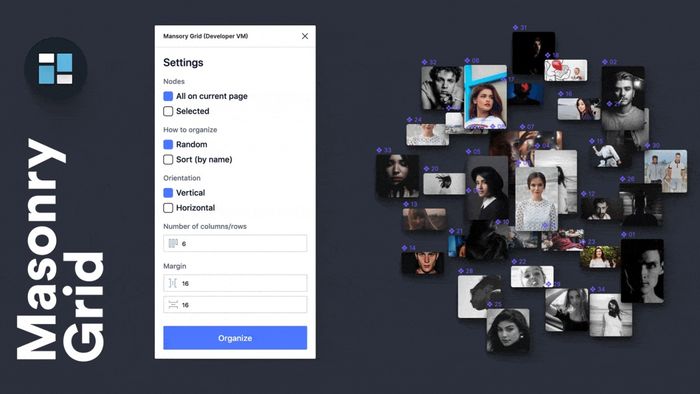 Plugin Masonry Grid Layout cho Figma